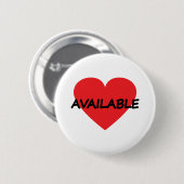 één hart beschikbaar ronde button 5,7 cm (Voorkant /achterkant)