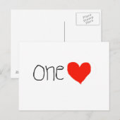 Eén hart! Briefkaart! Briefkaart (Voorkant / Achterkant)