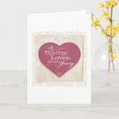 Een "hart dat…" houdt van De Kaart van groeten (Gele Bloem)