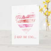 Een hart dat Valentijnsdag liefheeft kaart (Gele Bloem)