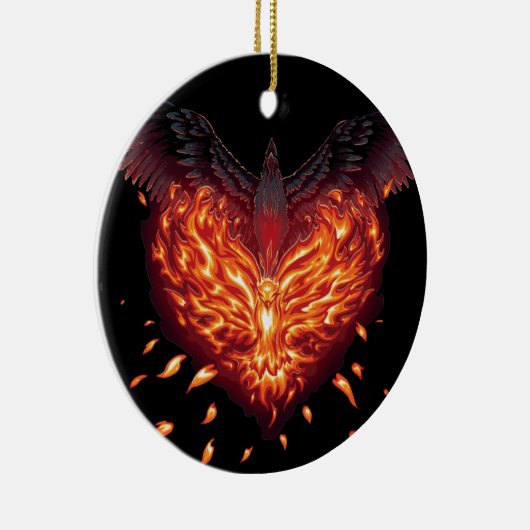 Een hart geboren keramisch ornament (Rechts)