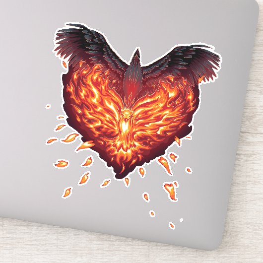 Een hart geboren sticker (Detail)