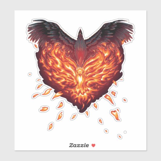 Een hart geboren sticker (Vel)