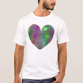 Een hart in kleur t-shirt (Voorkant)