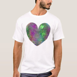 Een hart in kleur t-shirt