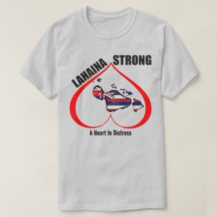 EEN HART IN NOOD LAHAINA STERK Rood T-shirt