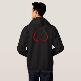 EEN HART IN NOOD Rood Hoodie