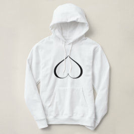 EEN HART IN NOOD zwart Hoodie