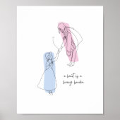 een hart is een zwaar belastend , minimaal ontwerp poster (Voorkant)