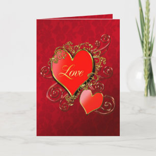 Een hart om aan show je liefde te geven feestdagen kaart