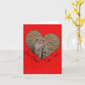 Een hart twee staarten - Puppies lopen samen Kaart (Gele Bloem)