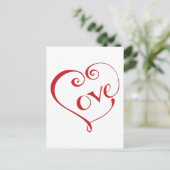 Een hart van de liefde op het Rode Plein Briefkaart (Staand voorkant)