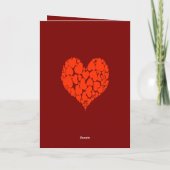 Een Hart Van Hart Romantisch Ontwerp Monochroom Ro Kaart (Achterkant)
