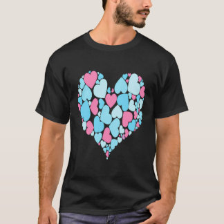 Een hart van hart transmasculine trots op liefde t-shirt