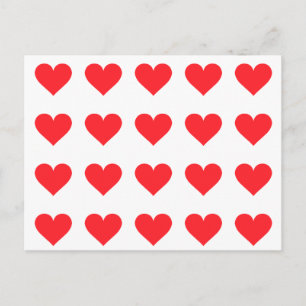 Een hart van liefde en genegenheid briefkaart