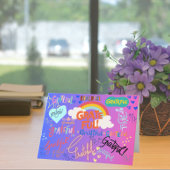 Een hart vol dankbaarheid bedankkaart