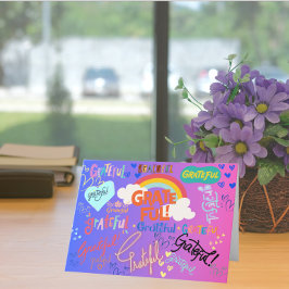 Een hart vol dankbaarheid bedankkaart