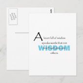 Een hart vol wijsheid briefkaart (Voorkant / Achterkant)
