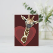 Een hart voor Giraffes Briefkaart (Staand voorkant)