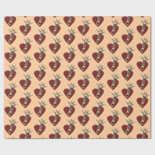 Een hart voor Giraffes Cadeaupapier