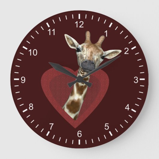 Een hart voor Giraffes Grote Klok (Voorkant)