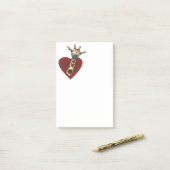 Een hart voor Giraffes Post-it® Notes (Op bureau)