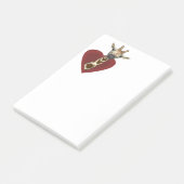 Een hart voor Giraffes Post-it® Notes (Schuin)