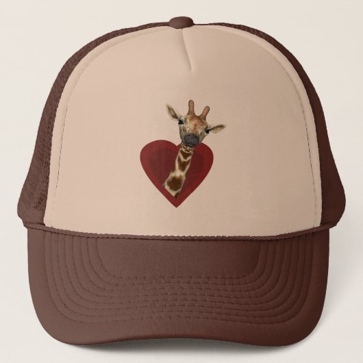 Een hart voor Giraffes Trucker Pet (Voorkant)
