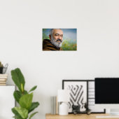 Een hart voor God - Padre Pio Poster (Thuiskantoor)