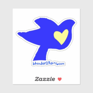 Een hart voor Oekraïne Sticker