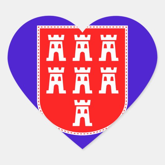 Een hart voor Saxonia Sticker (Voorkant)