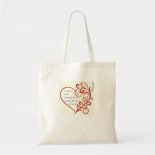 " een hart zal altijd een manier vinden om zijn li tote bag (Voorkant)