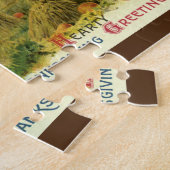 Een hartelijke Thanksgiving; Indische maïs en hooi Legpuzzel (Zijkant)