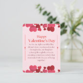 Een hartelijke Valentijnskaart  Feestdagenkaart (Staand voorkant)