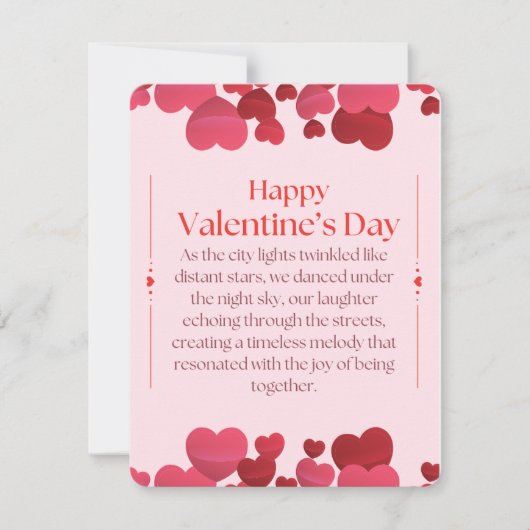 Een hartelijke Valentijnskaart  Feestdagenkaart (Voorkant)