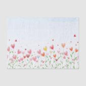 Een hartenveld tissuepapier (Voorkant)