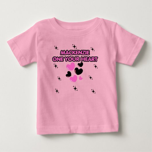 EEN HARTJE, ROZE 1E VERJAARDAG FEESTJE (Voorkant)