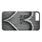 Eén hartliefde Case-Mate iPhone case (Achterkant (Horizontaal))