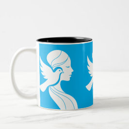 Een hartverwarmend eerbetoon aan Happy Moederdag Tweekleurige Koffiemok