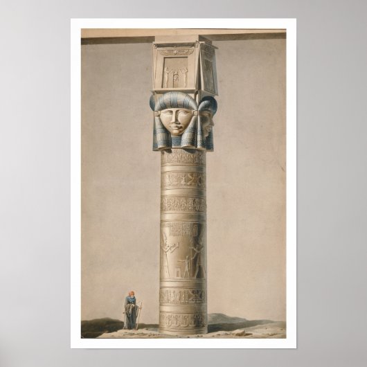 Een Hathor in Dendarah, illustratie ' Poster (Voorkant)