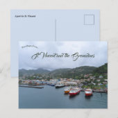 Een haven in St Vincent Briefkaart (Voorkant / Achterkant)