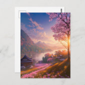 Een haven van een visser briefkaart (Voorkant / Achterkant)