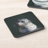 Een havenzegel bier onderzetter (Linkerzijde)