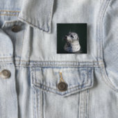 Een havenzegel vierkante button 5,1 cm (In situ)