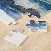 Een havik in het zee legpuzzel (Zijkant)