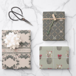Een Hawaïaans kerstpapier voor stijlvolle kerstins Inpakpapier Vel