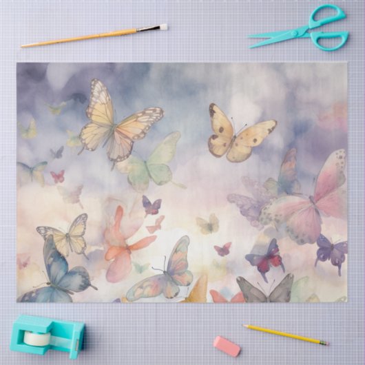 Een Heavenly Butterfly Series Design 12 Tissuepapier (Craft)