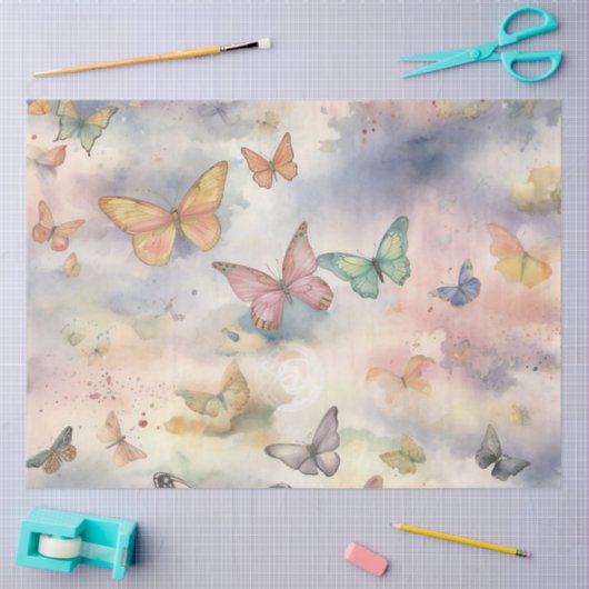Een Heavenly Butterfly Series Design 7 Tissuepapier (Craft)