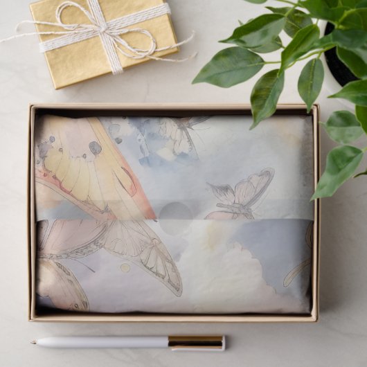 Een Heavenly Butterfly Series Design 9 Tissuepapier (Geschenk)