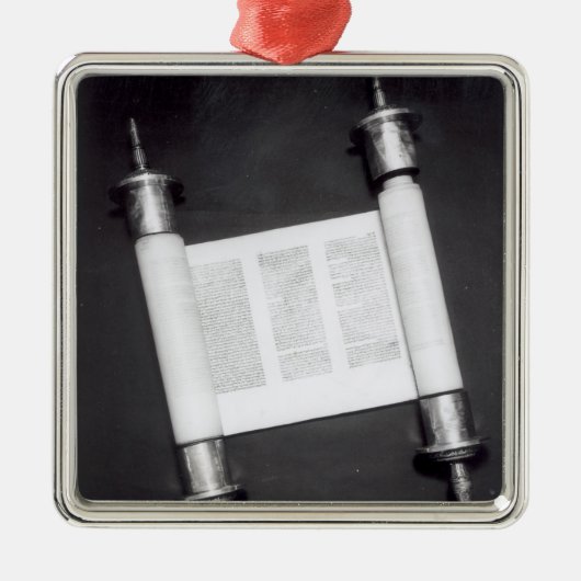 Een Hebreeuwscrol Metalen Ornament (Voorkant)